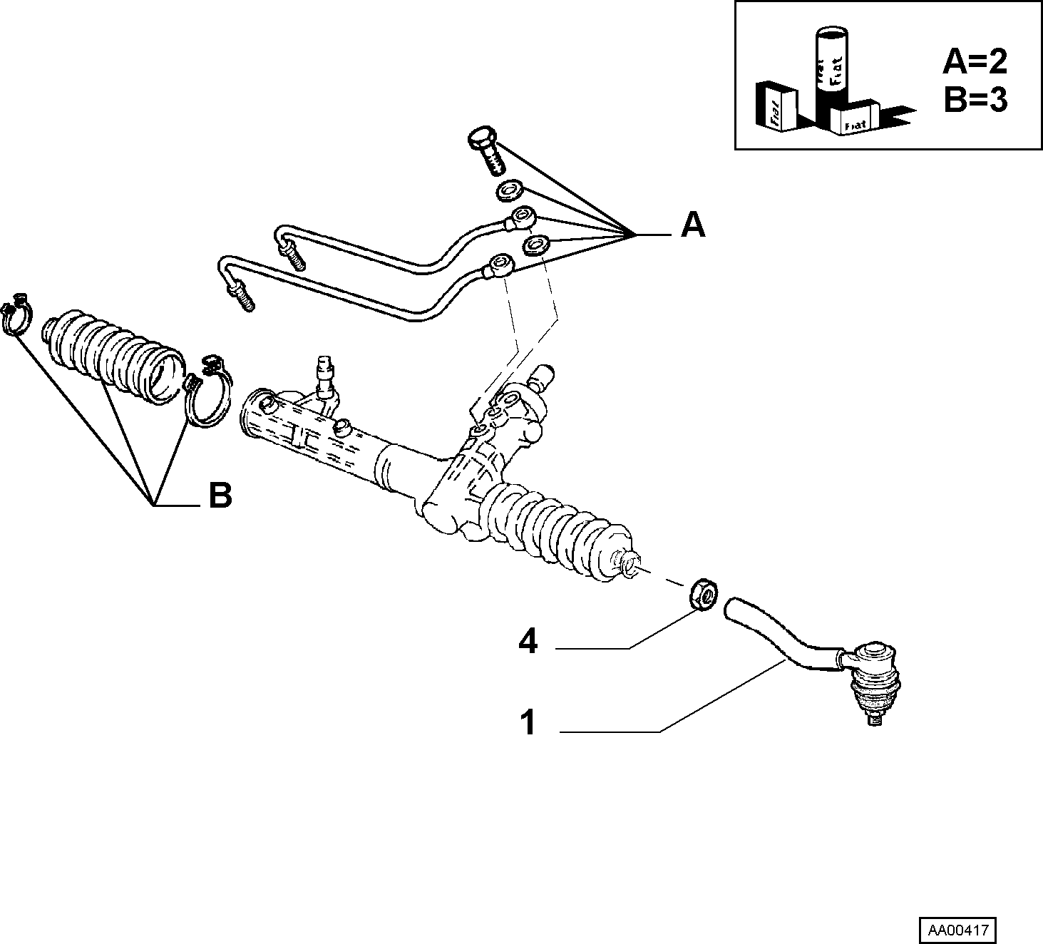 FCA 9947921 - Jeu de joints-soufflets, direction www.autovaste.com