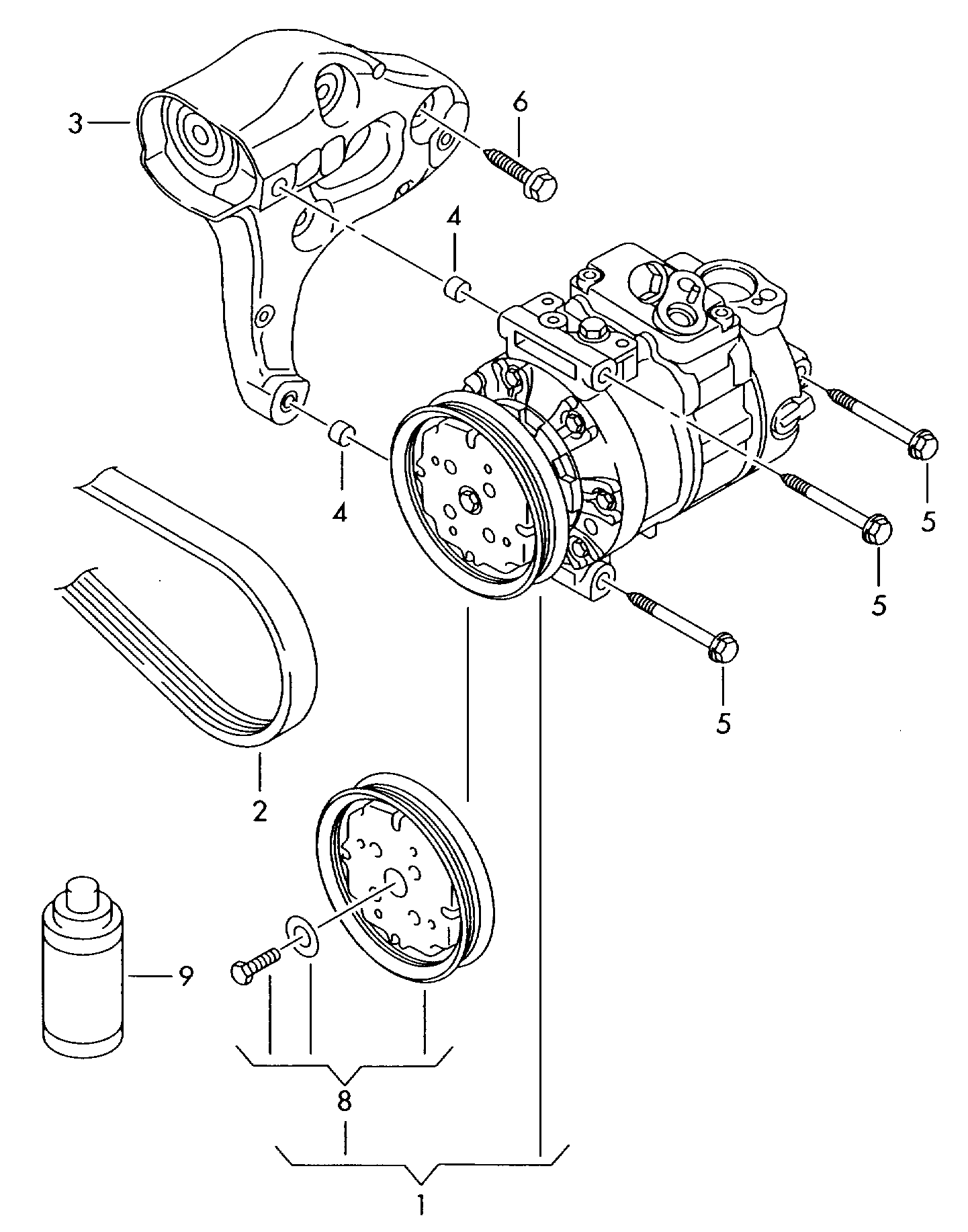 HELLA 8FK 351 135-921 - Compresseur, climatisation www.autovaste.com