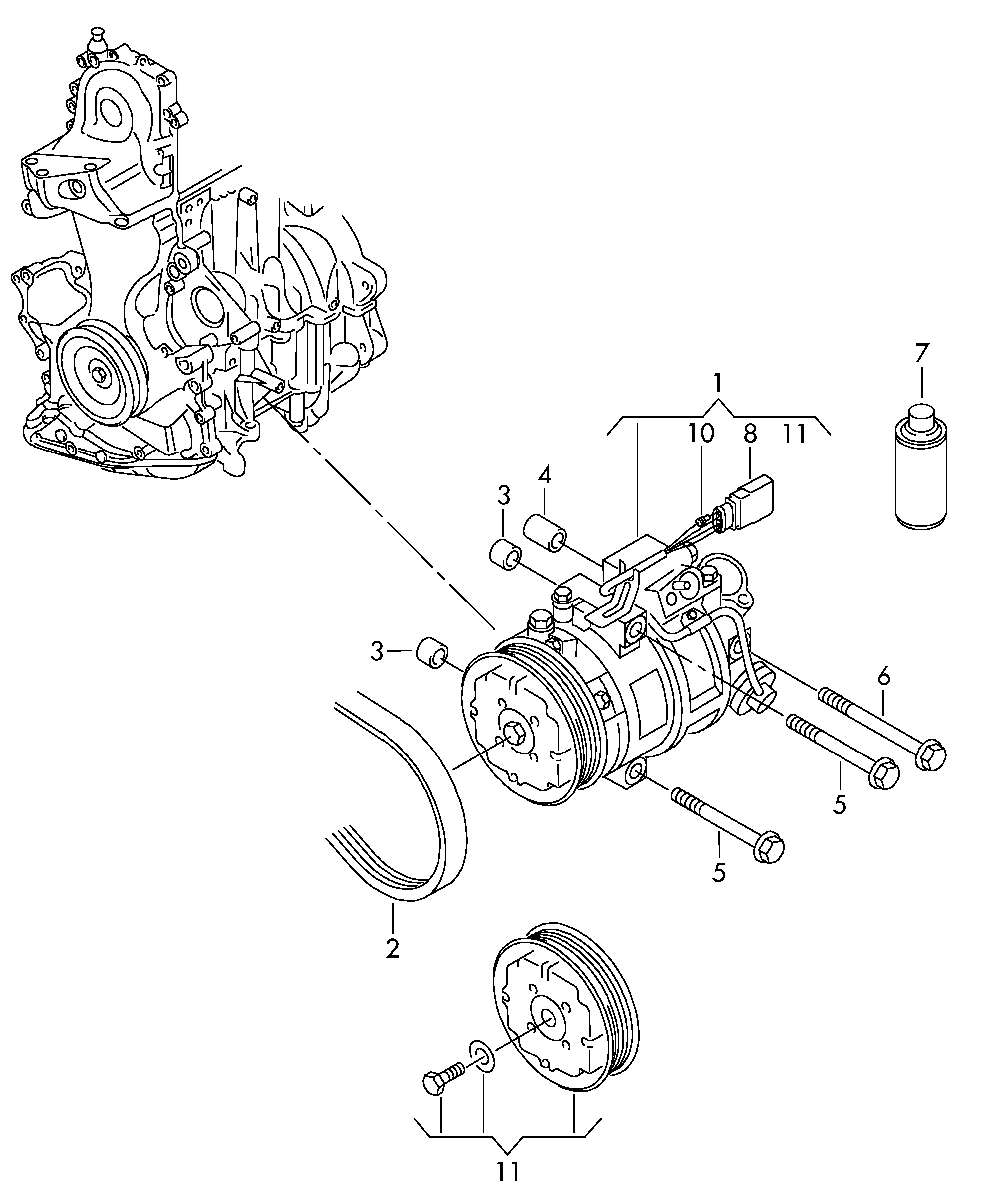 HELLA 8FK 351 135-921 - Compresseur, climatisation www.autovaste.com