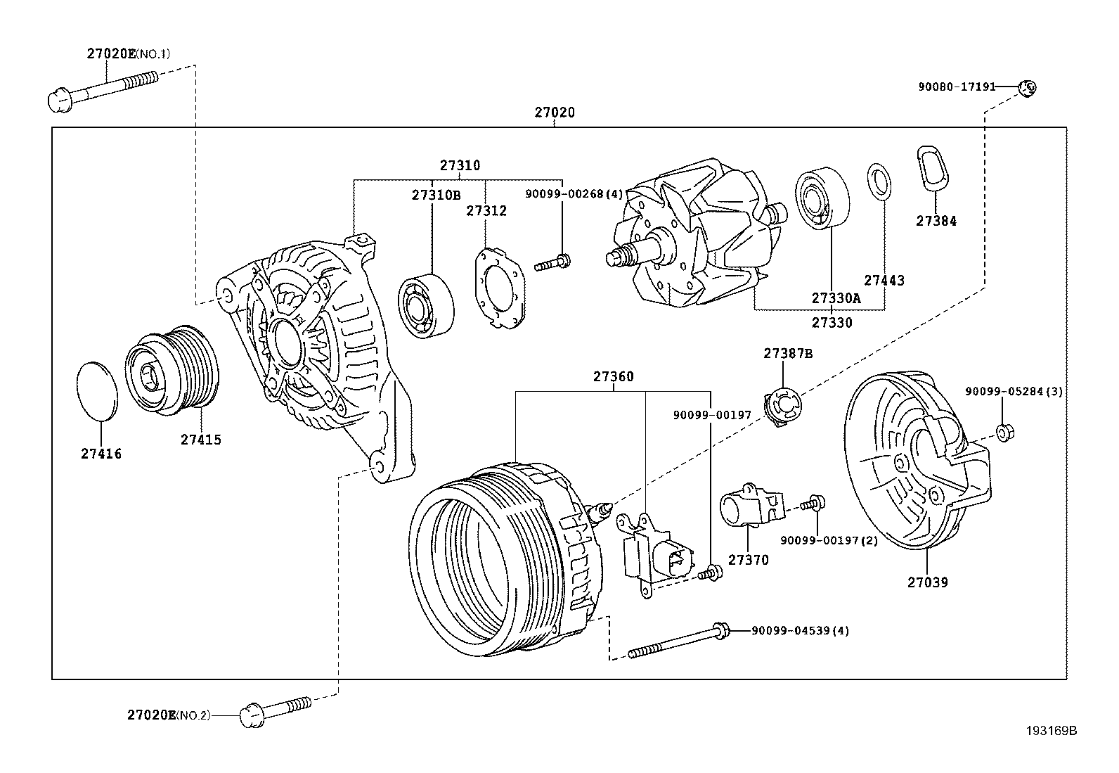 TOYOTA 27370-0P020 - Porte-balais www.autovaste.com