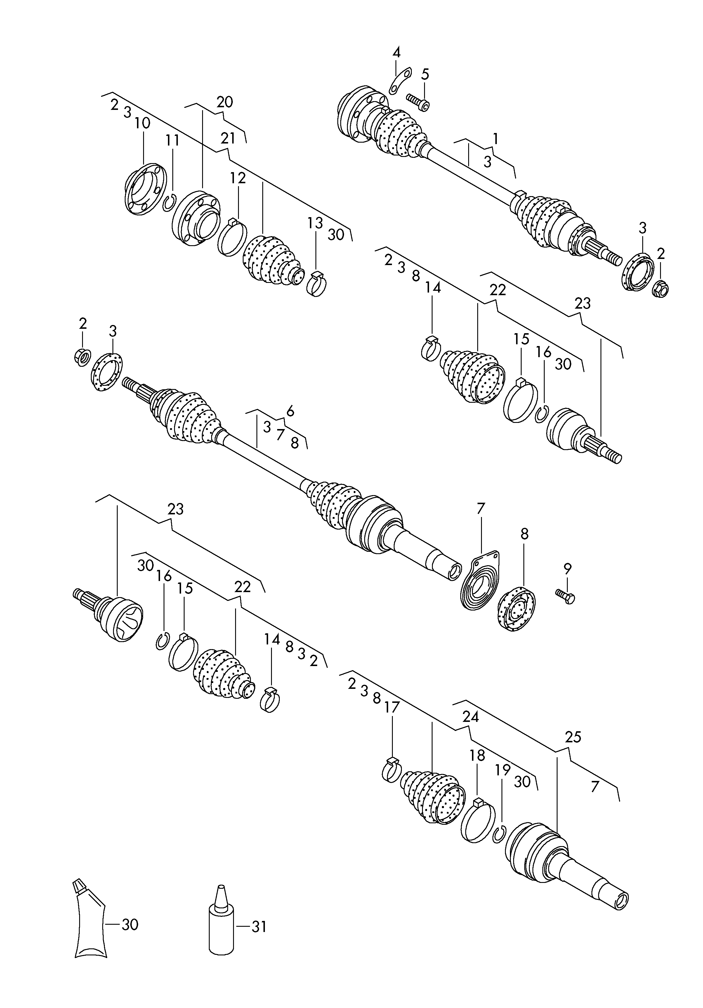 Multiparts 21-990171 - Joint-soufflet, arbre de commande www.autovaste.com